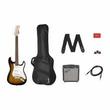 Guitarra Stratocaster Pack, Laurel Fingerboard, Gig Bag, 10G - 120V- Brown Sunburst