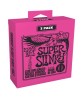 Ernie Ball Encordaduras "Super Slinky 3 Pack" 3223, Guitarra Eléctrica, Nickel Wound 9-42