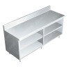 Gabinete Abierto a Muro - 1.80 X 0.70 X 0.90 Acero Inoxidable Tipo 304