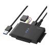 IDE ADAPTADOR CABLE FIDECO, ADAPTADOR LECTOR DISCOS DUROS USB 3.0 PARA 2,5” Y 3,5” IDE Y SATA HDD/SSD, CD-ROM, CD-RW, DVD-RW, SO