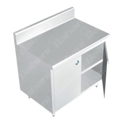 Gabinete Cerrado a Muro - 1.50 X 0.70 X0.90 Acero Inoxidable Tipo 441