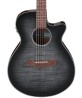 Ibanez Guitarra Electroacústica Negro Transparente Sombreado AEG70-TCH, Serie AEG