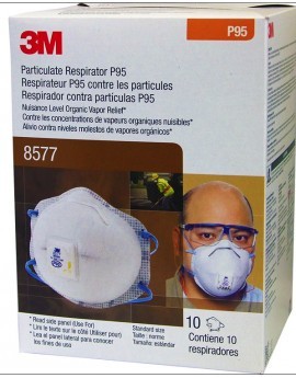 Mascarilla P95 3M 8577 Blanca