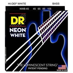 JUEGO DE CUERDAS PARA BAJO ELECTRICO MEDIUM 45/105 NEON WHITE DR