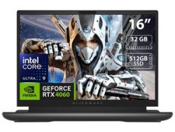 Laptop Dell Alienware M16: Video NVIDIA GeForce RTX 4060 8GB, Procesador Intel Core Ultra 9 185H, Memoria de 32GB, SSD de 512GB,