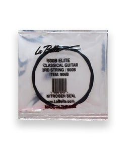La Bella Cuerda "Golden" 906B(12) para Guitarra Clásica, 3A, Nylon Negro