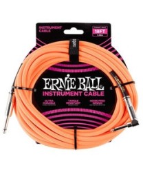 Ernie Ball Cable Braided 6084 Anaranjado Fosforecente 5.49 Mts. Recto/Angulado