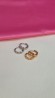 Aretes torsal zirconia dorado/plateado 185F