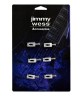 Jimmy Wess Silleta SGSD-03ACR-CK para Guitarra Eléctrica, Cromada (6 pzas)