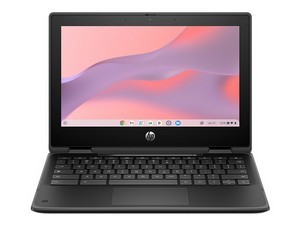 Laptop HP Fortis x360 G5: Procesador Intel N100 (hasta 3.4 GHz), Memoria de 4GB DDR4, eMMC de 32GB, Pantalla de 11" LED, Video U