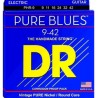 JUEGO DE CUERDAS PARA GUITARRA ELECTRICA LIGHT 9/42 PURE BLUES DR
