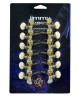 Jimmy Wess Maquinaria SKG668P-CK para Guitarra Acústica 6+6 Niquelada (Perno y Botón Plástico)