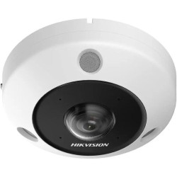 CÁMARA IP MINI FISHEYE HIKVISION IR PARA INTERIORES/EXTERIORES 180° – 360°, ALÁMBRICO, 3504 X 3504 PIXELES, DÍA/NOCHE, DS-2CD63C