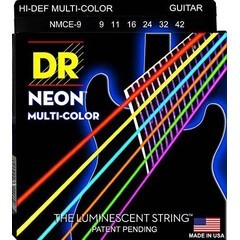 JUEGO DE CUERDAS PARA GUITARRA ELECTRICA LIGHT 9/42 HI-DEF MULTICOLOR DR