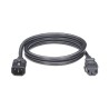 CABLE DE ALIMENTACIÓN ELÉCTRICA CON BLOQUEO DE SEGURIDAD, DE IEC C14 A IEC C13, 1.2 METROS DE LARGO, COLOR NEGRO, PAQUETE DE 10 