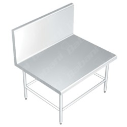 Mesa Baja de Apoyo para Fogones y/o Parrillas- 1.00 X 0.80 X 0.60 Acero Inoxidable Tipo 304