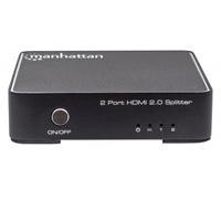 VIDEO SPLITTER HDMI MANHATTAN 4K 3D 2 PTOS DIVISOR DUPLIC...