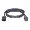 CABLE DE ALIMENTACIÓN ELÉCTRICA HOFFMAN CON BLOQUEO DE SEGURIDAD, DE IEC C14 A IEC C13, 1.8 METROS DE LARGO, COLOR NEGRO, 1 PIEZ