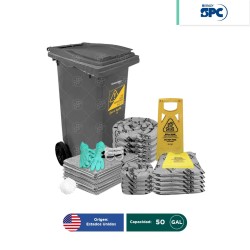 Kit antiderrames móvil universal SPC 50 Gal | absorción 42 Gal V2