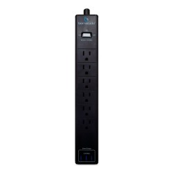 Supresor de Picos Multicontacto SP 106U Barracuda 6 contactos / 3 USB