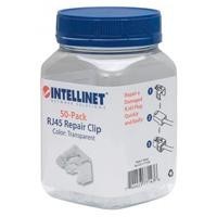 PLUG RJ45 CLIP REPUESTO INTELLINET BLANCO 50 PZAS