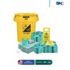 Kit antiderrames para líquidos agresivos o hazmat SPC 50 Gal | absorción 38 Gal