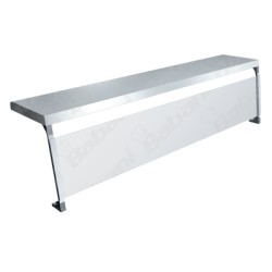 Repisa Protectora contra Estornudos - 1.80 x 0.30 x 0.40    Acero Inoxidable Tipo 430