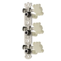 Maquinaria Para Guitarra Acustica Plateada 3+3 AFD017C(P)