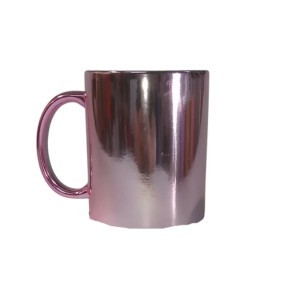 TAZA METALICA ROSA 11 OZ