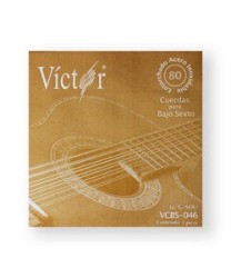 Víctor Cuerda 83(10) para Bajo Sexto, 3A, Entorchada Acero Inoxidable, 10pzas