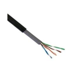 BOBINA DE CABLE SAXXON CAT5E UTP TRENZADO, 100 METROS, 100% COBRE, NEGRO, OUTPCAT5ECOPEXT100