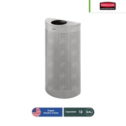Contenedor acero inoxidable semicircular perforado Rubbermaid 12 Gal