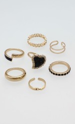 Set Anillos Corazón