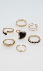 Set Anillos Corazón