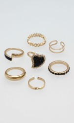 Set Anillos Corazón
