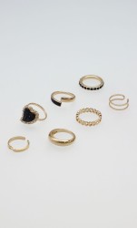 Set Anillos Corazón