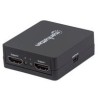 VIDEO SPLITTER HDMI MANHATTAN 1080P 2 PTOS DUPLICADOR ALI...