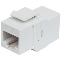 COPLE RJ45-RJ45 INTELLINET CAT6 KEYSTONE  UTP RED BLANCO