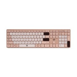 Teclado Inalámbrico Viva Stuffactory Windows y Mac OS más Reposamuñecas Rosa