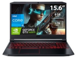 Laptop Gamer Acer AN515-55-55HM: Video GeForce GTX 1650Ti, Procesador Intel Core i5 10300H (hasta 4.50GHz), Memoria de 8GB DDR4,