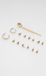 Set Aretes Dorado