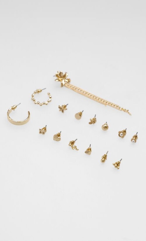 Set Aretes Dorado