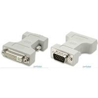 ADAPTADOR  DVI-I A VGA MANHATTAN HD15 HEMBRA-MACHO