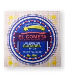 El Cometa Cuerda 501(12) para Guitarra Acústica, 2da, Acero con Borla