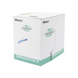 BOBINA DE CABLE UTP 305 M. DE COBRE, TX6000™ PANNET, REELEX, AZUL, CATEGORÍA 6 MEJORADO (23 AWG), LSZH (BAJO HUMO, CERO HALÓGENO