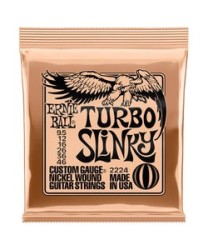 Ernie Ball Encordadura "Turbo Slinky" 2224, Guitarra Eléctrica, Nickel Wound 9.5-46
