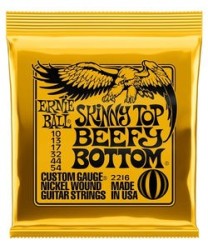 Ernie Ball Encordadura "Skinny Top Beefy Bottom Slinky" 2216, Guitarra Eléctrica, Nickel Wound 10-54