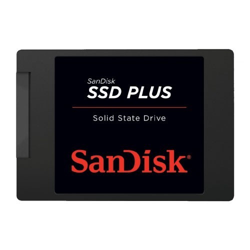 UNIDAD DE ESTADO SOLIDO SSD SANDISK PLUS, 480GB, SATA III, 2.5”, 7MM, SDSSDA-480G-G26