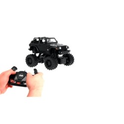 Carro de Control Remoto Jeep Wrangler Rubicón Rastar 8 a 9 km/hr 15 m Negro
