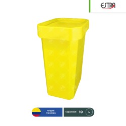 Bote de basura tapa vaivén Estrabins 10 L